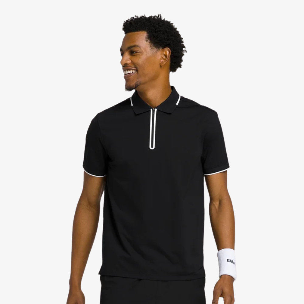 Wilson Advantage Zip Polo - Black